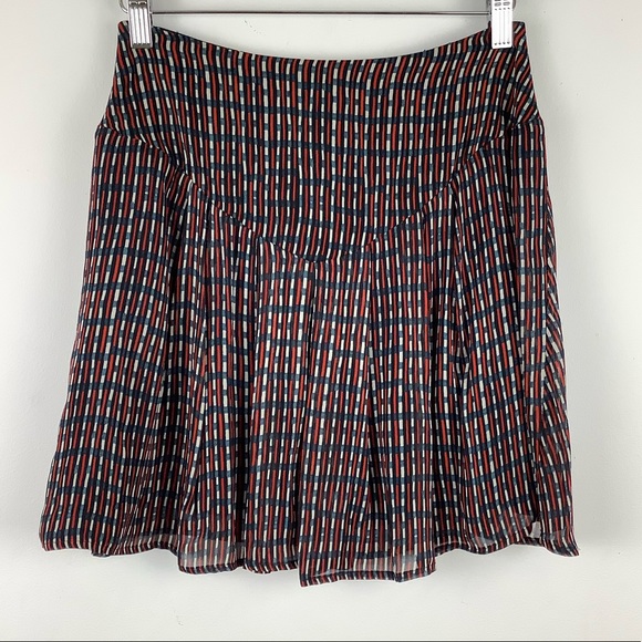 FiveSeventyFive Geometric Print Mini Skirt in Blue - Picture 2 of 5